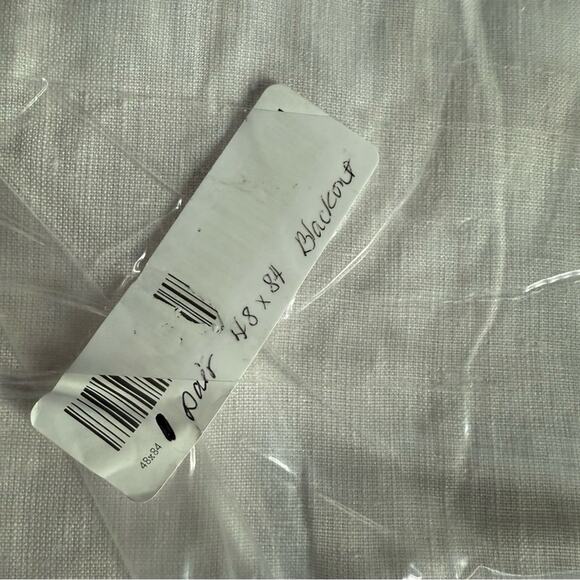 Quince European Linen Room Darkening Curtain Vintage Blush 84” - Set of 2 - Picture 6 of 12